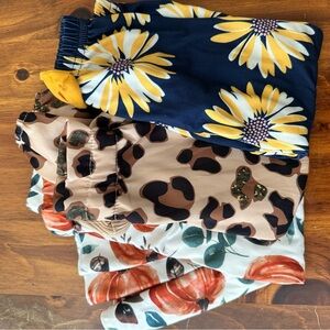 3 pairs baby print pants NWOT